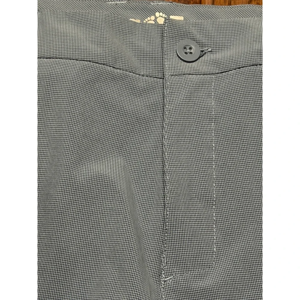Hang Ten Mens Grey Micro Check Hybrid Walk Shorts Stretch Size 34